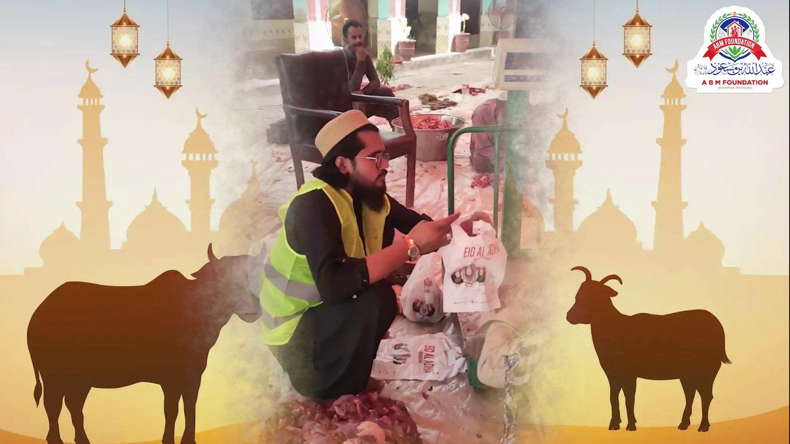 Eid ul adha qurbani meat packing campaign