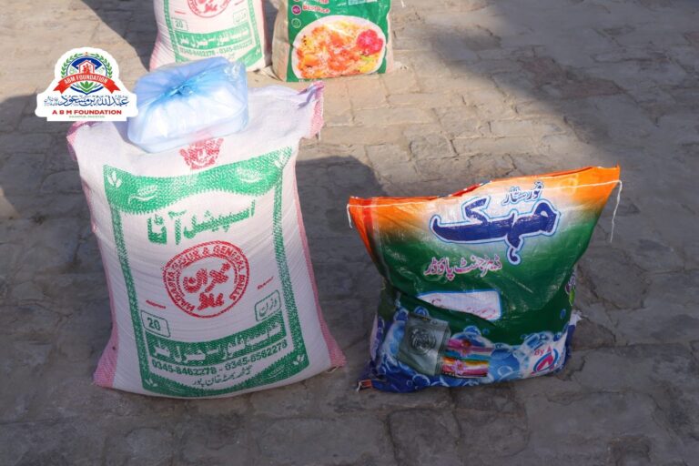 Flour detergent and household supplies for flood relief