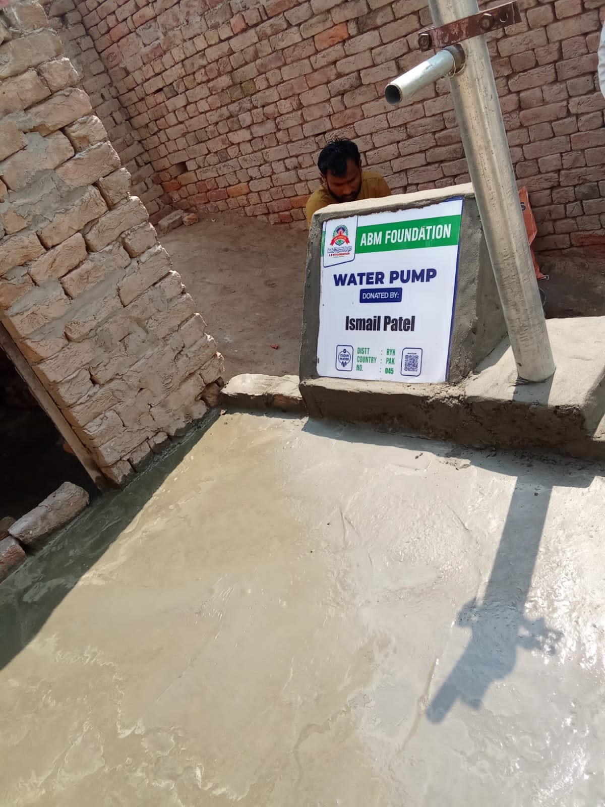 Ismail patel clean water hand pump project