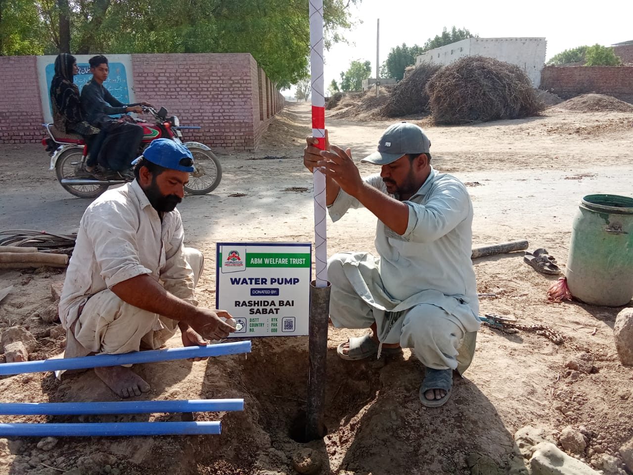 Rashida baji sabat water pump borehole installation
